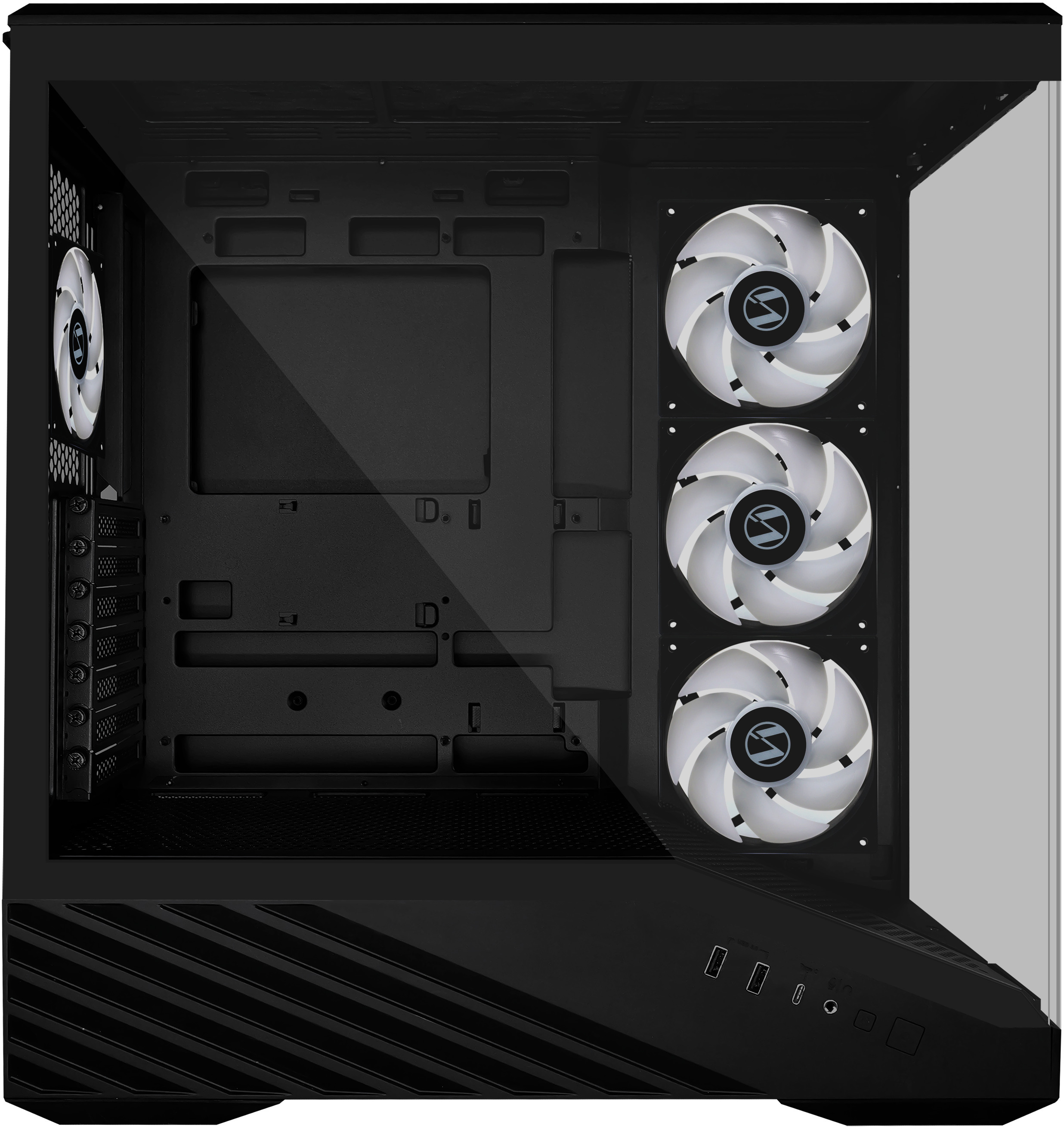 Lian Li - Caixa ATX Lian Li Vector V100 Preto Vidro Temperado