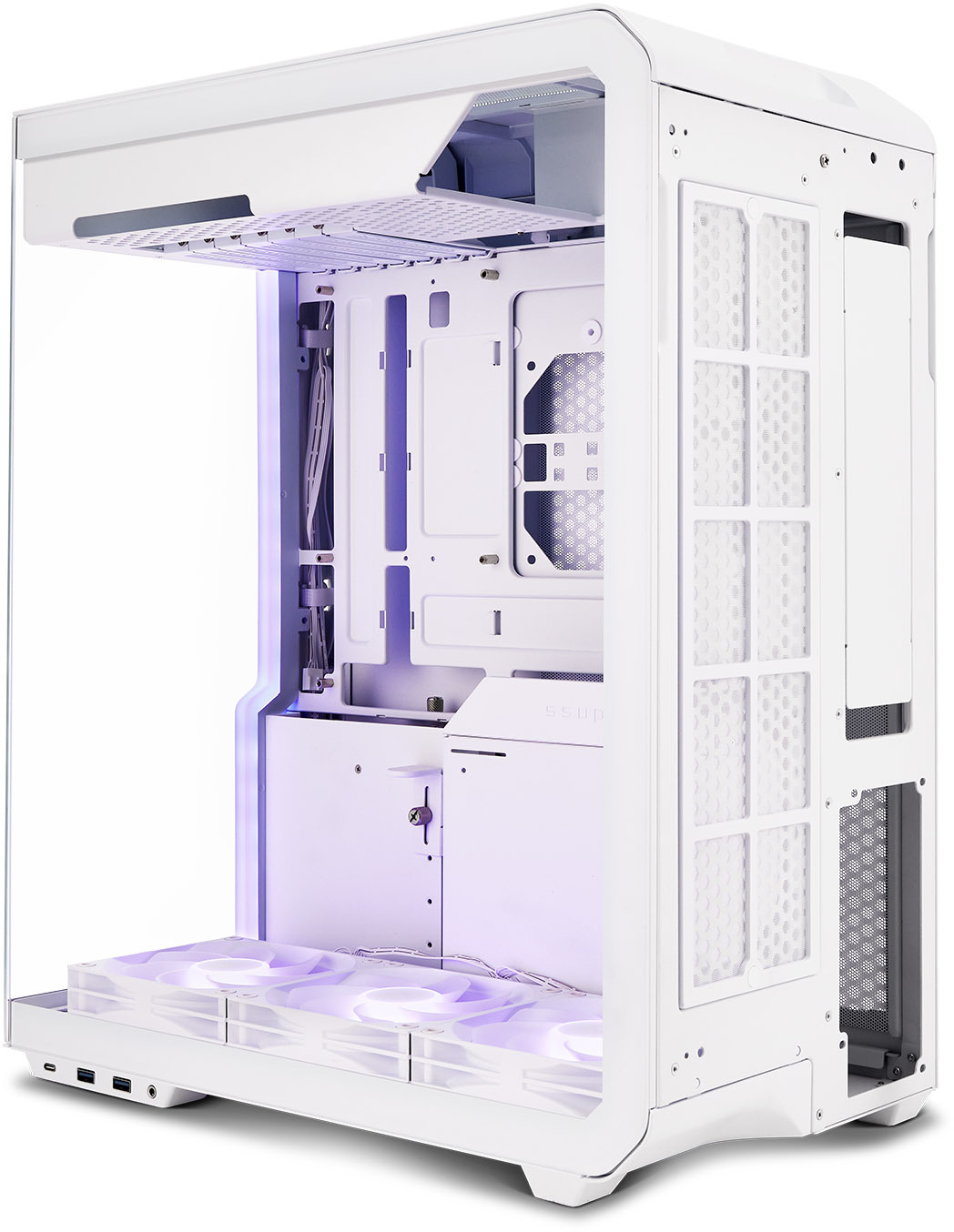 Ssupd - Caixa ATX Ssupd Xhuttle Branco Vidro Temperado