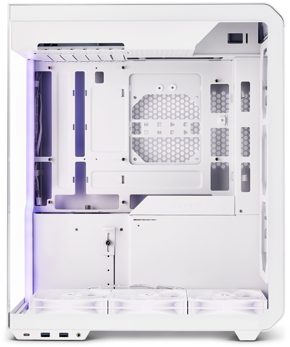 Ssupd - Caixa ATX Ssupd Xhuttle Branco Vidro Temperado