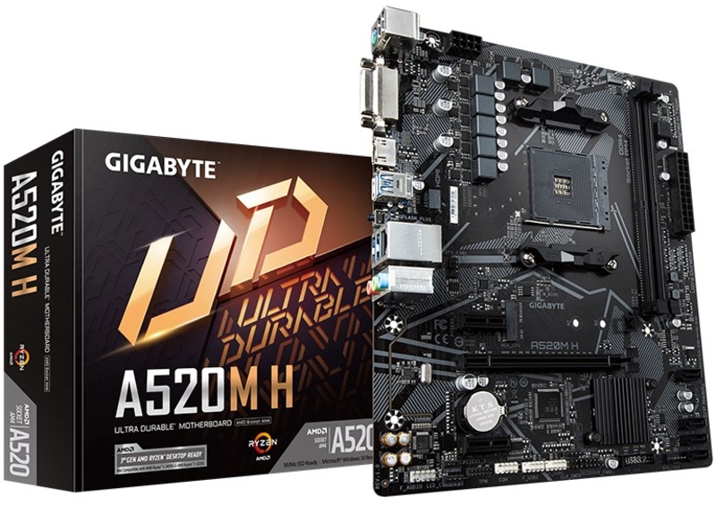 Gigabyte - Motherboard Gigabyte A520M-H