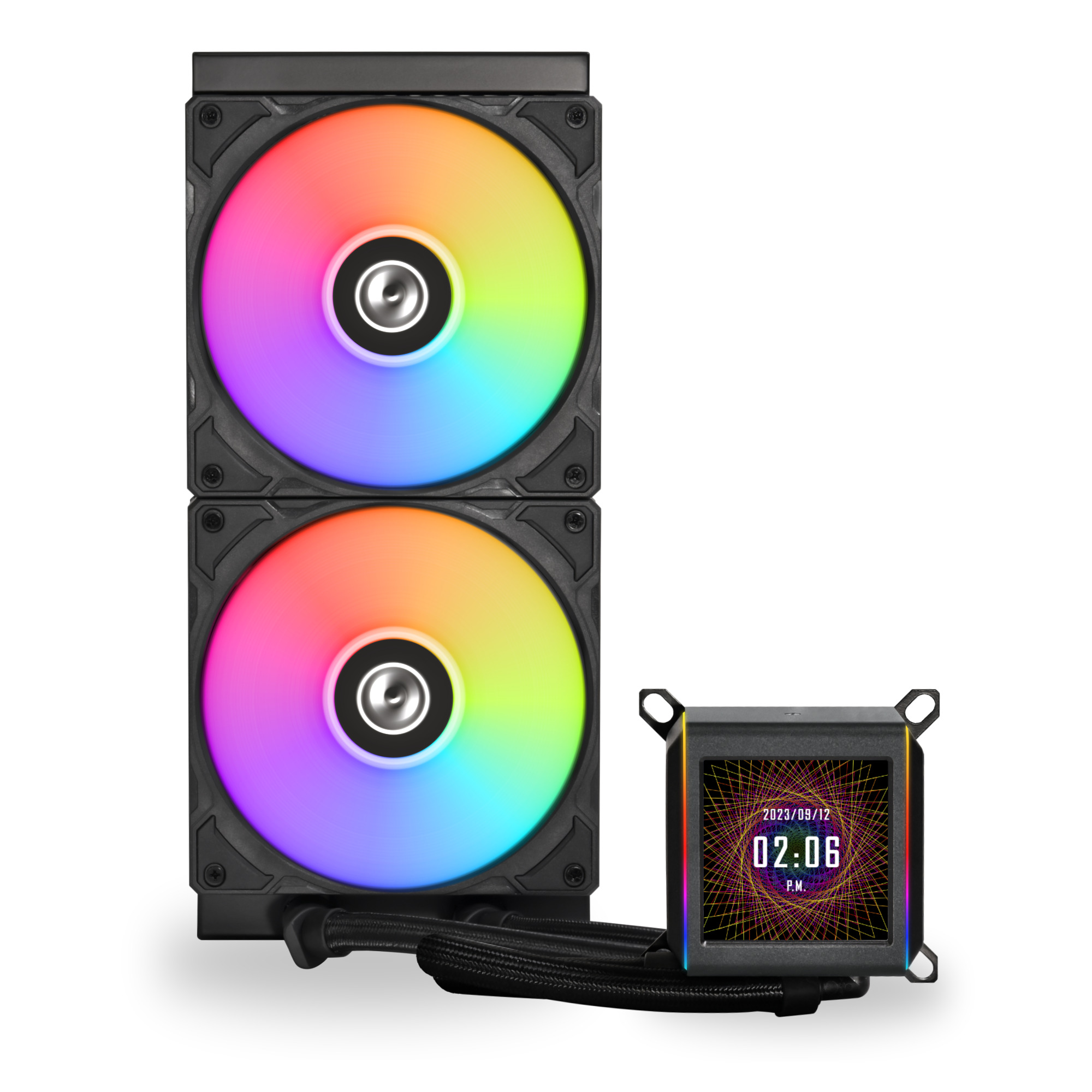 Picture of Picture of Water Cooler CPU AIO Lian Li GALAHAD II LCD 280 ARGB Preto - 280mm