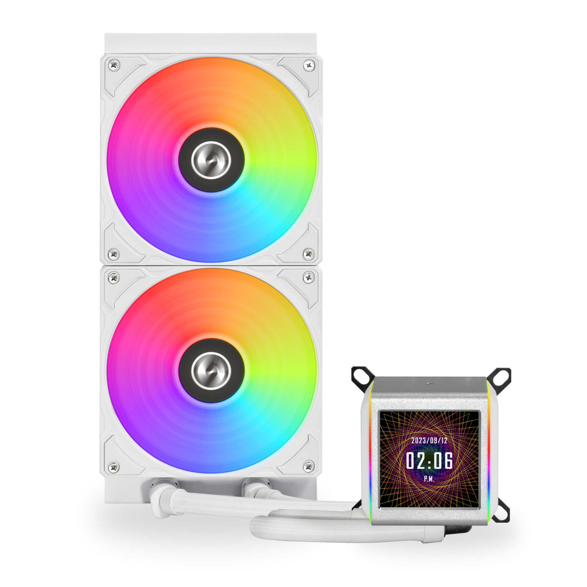 Picture of Picture of Water Cooler CPU AIO Lian Li GALAHAD II LCD 280 ARGB Branco - 280mm