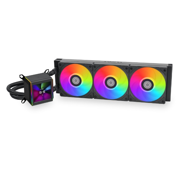 Picture of Picture of Water Cooler CPU AIO Lian Li GALAHAD II LCD 360 ARGB Preto - 360mm