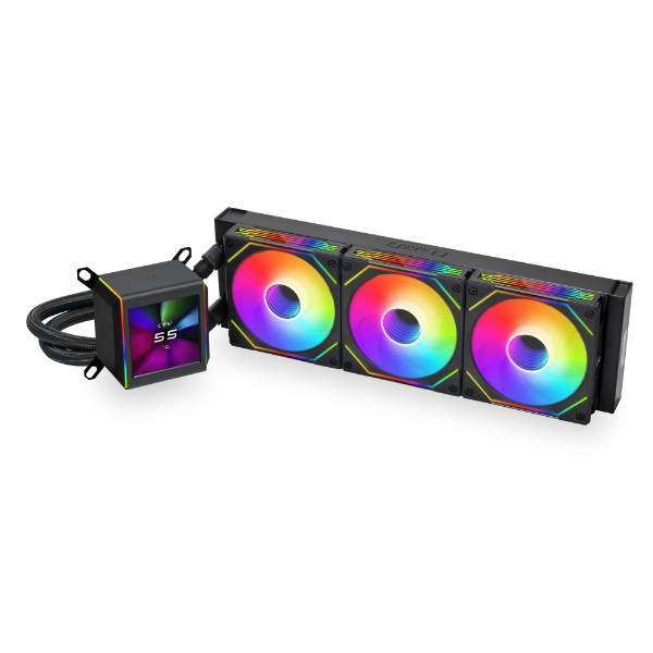 Picture of Picture of Water Cooler CPU AIO Lian Li GALAHAD II LCD 360 IN ARGB Preto - 360mm