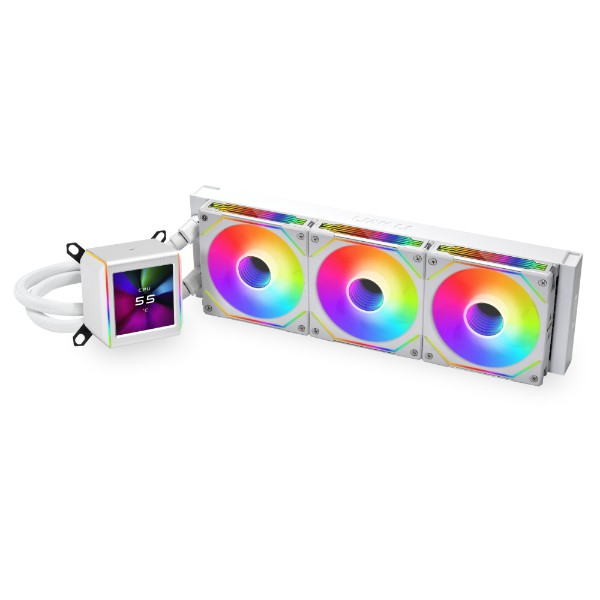 Lian Li - Water Cooler CPU AIO Lian Li GALAHAD II LCD 360 IN ARGB Branco - 360mm