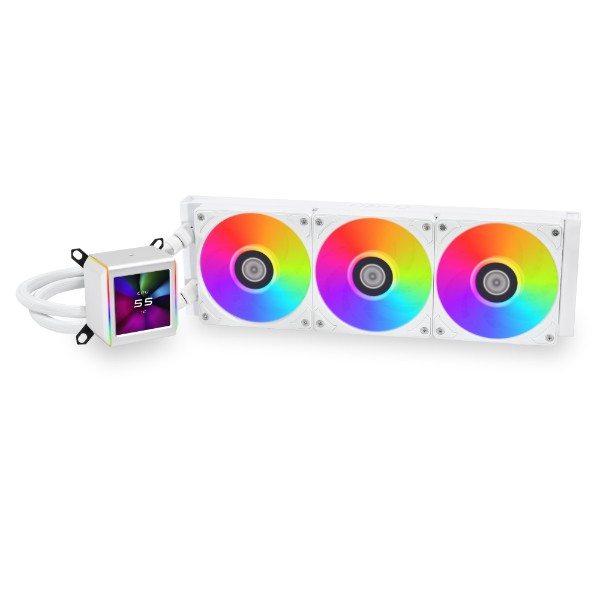 Picture of Picture of Water Cooler CPU AIO Lian Li GALAHAD II LCD 360 ARGB Branco - 360mm