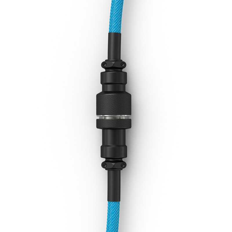 Glorious - Cabo Coiled Glorious USB-C para USB-A 137m - Electric Blue