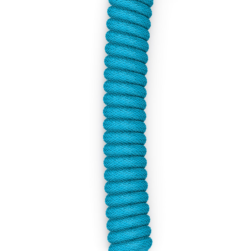 Glorious - Cabo Coiled Glorious USB-C para USB-A 137m - Electric Blue