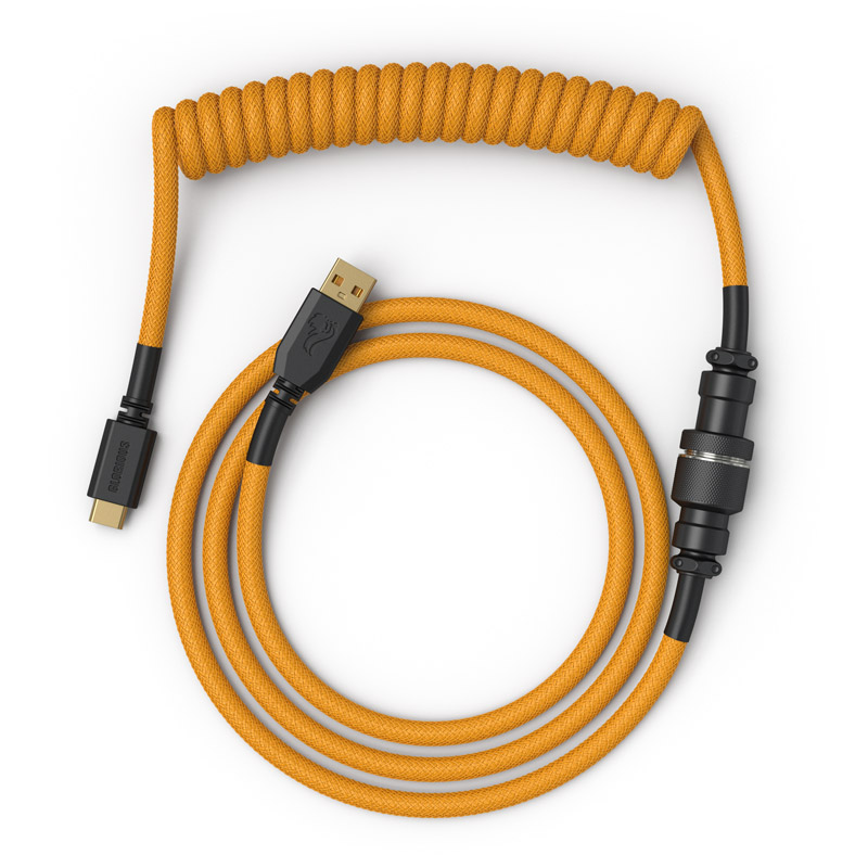 Glorious - Cabo Coiled Glorious USB-C para USB-A 137m - Glorious Gold