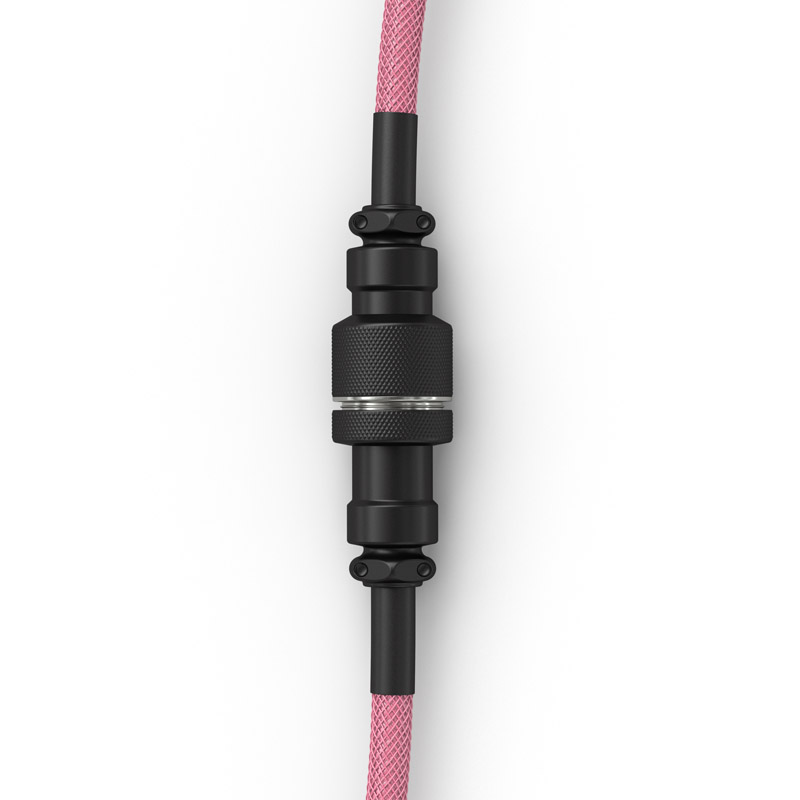Glorious - Cabo Coiled Glorious USB-C para USB-A 137m - Prism Pink