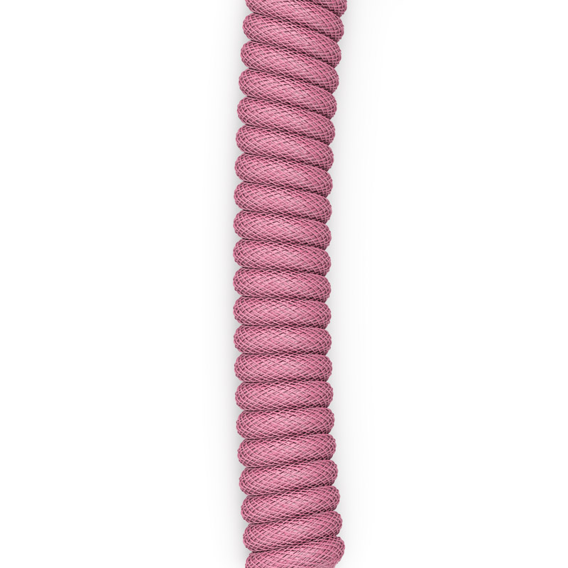 Glorious - Cabo Coiled Glorious USB-C para USB-A 137m - Prism Pink