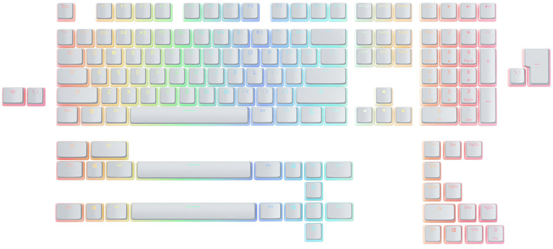 Glorious - Conjunto de 145 Teclas Glorious Aura V2 Branco (US ANSI)