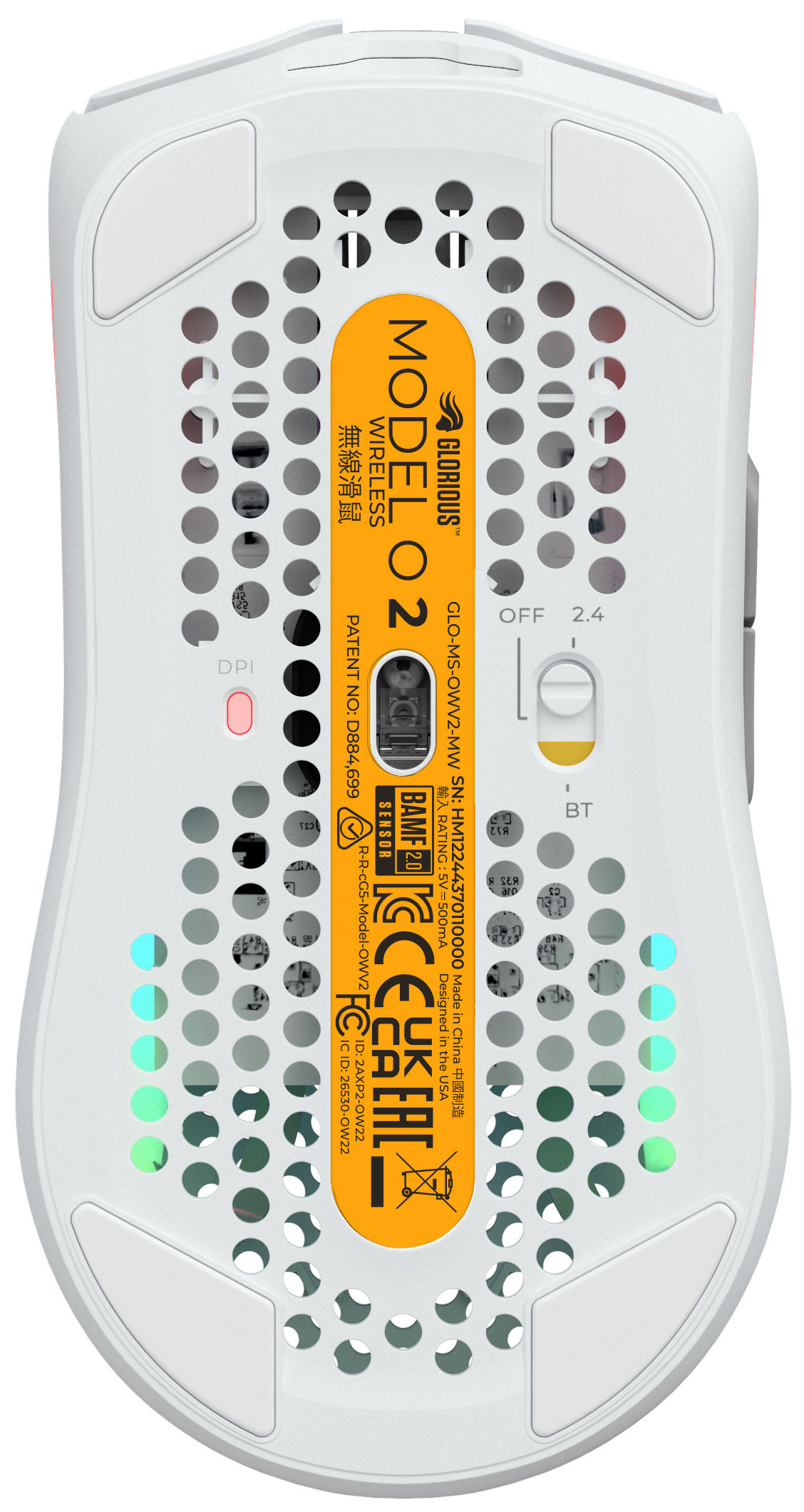 Glorious - Rato Gaming Glorious Model O 2 Wireless Branco