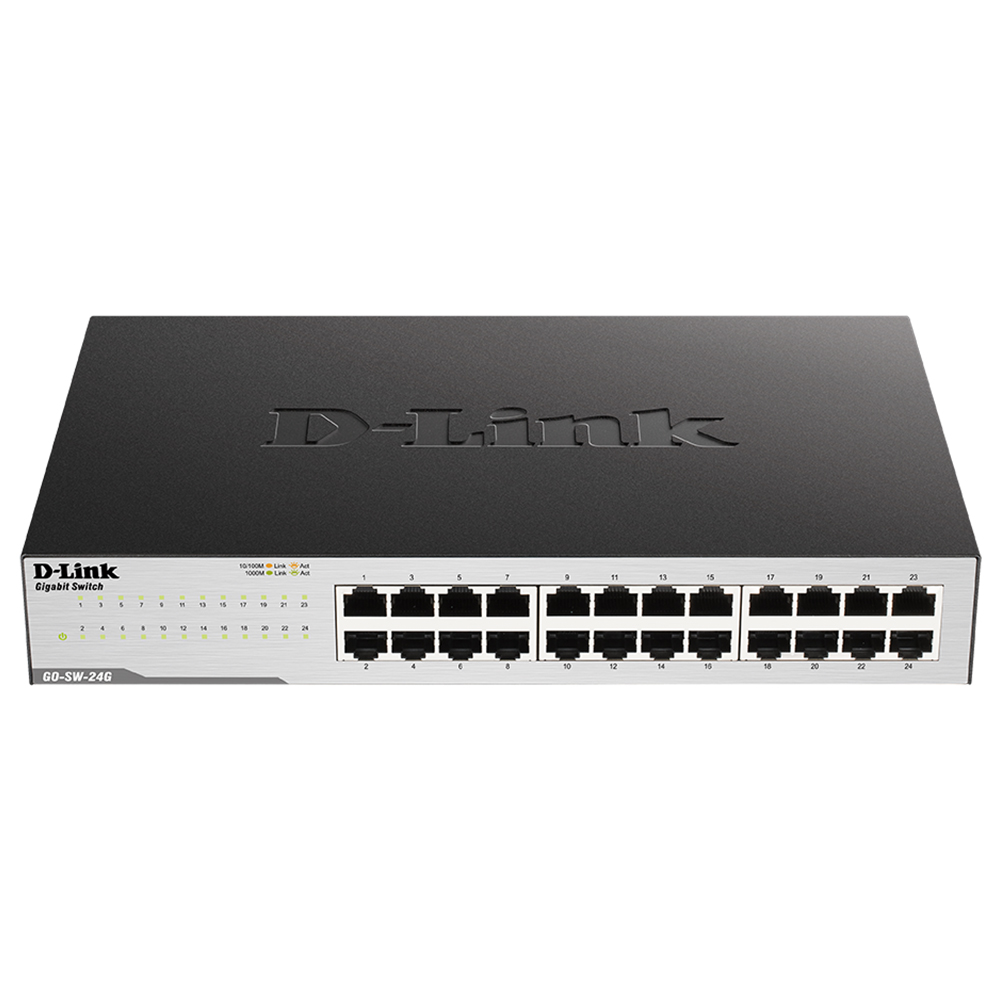 D-Link - Switch D-Link GO-SW-24G 24 Portas Gigabit