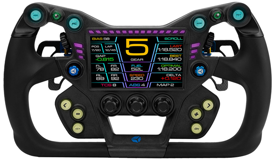 Picture of Picture of Volante Cube Controls GTX2 Grip (30cm) - Preto / Azul