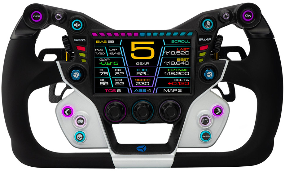 Picture of Picture of Volante Cube Controls GTX2 Grip (30cm) - Branco / Preto