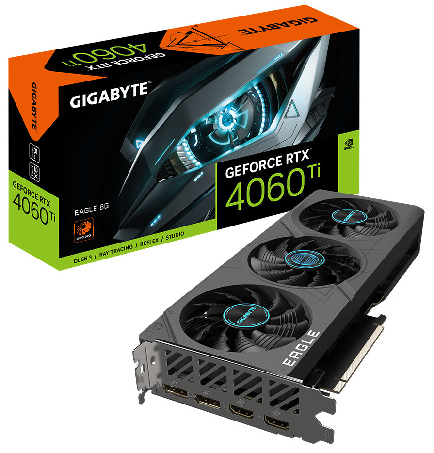 Gigabyte - Gráfica Gigabyte GeForce® RTX 4060 Ti Eagle 8GB GDDR6 DLSS3