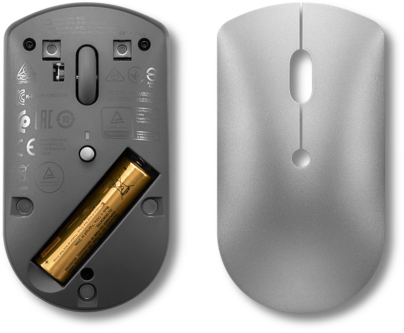 Lenovo - Rato Lenovo 500 Bluetooth Silent Cinza