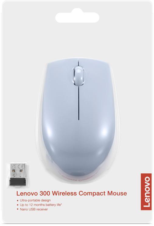Lenovo - Rato Lenovo 300 Compact Wireless Frost Blue