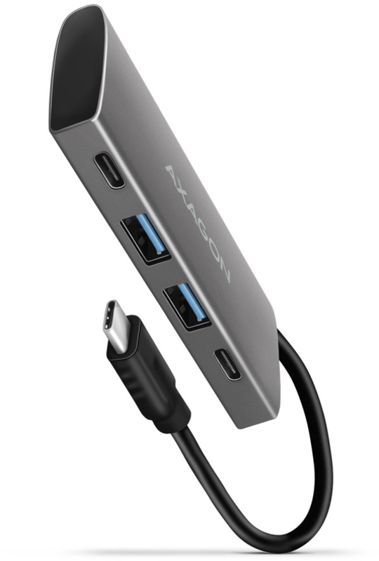 AXAGON - Multiport-Hub AXAGON HMC-4G2, USB 3.1, Gbit-LAN, 2x USB-A, 2x USB-C