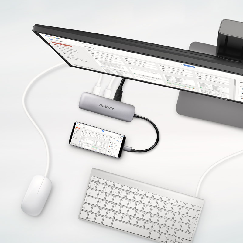AXAGON - HUB USB-C AXAGON HMC-5 2x USB-A, HDMI, SD/microSD, USB 3.2 Gen, PD 100W