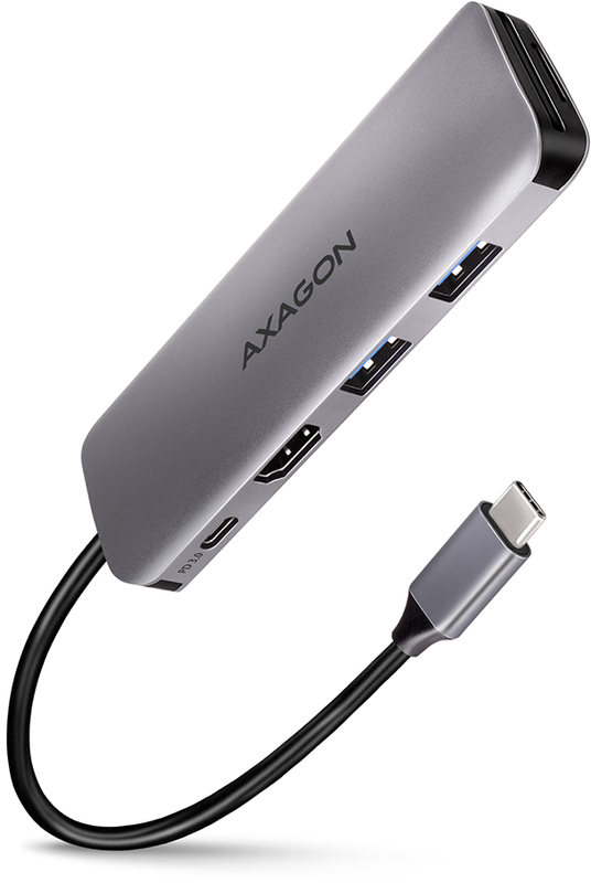 AXAGON - HUB USB-C AXAGON HMC-5 2x USB-A, HDMI, SD/microSD, USB 3.2 Gen, PD 100W