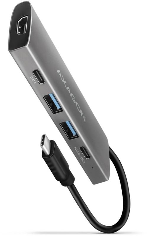 AXAGON - HUB USB-C AXAGON HMC-5G2 2x USB-A + 2x USB-C + HDMI, USB-C 3.2 Gen 2 10Gbps, PD 60W