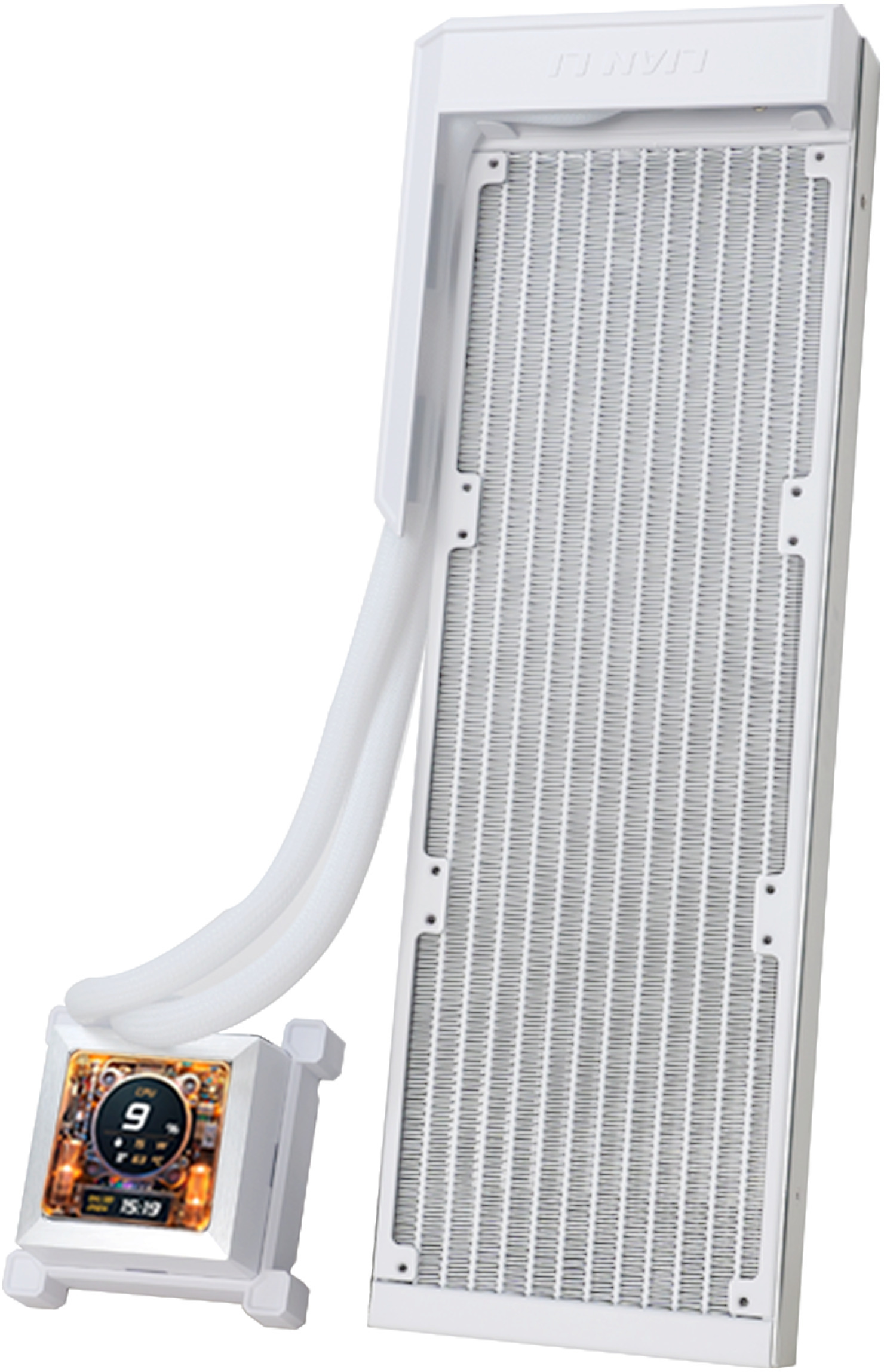 Picture of Picture of Water Cooler CPU AIO Lian Li HydroShift LCD 360 Branco - 360mm S/Ventoinhas