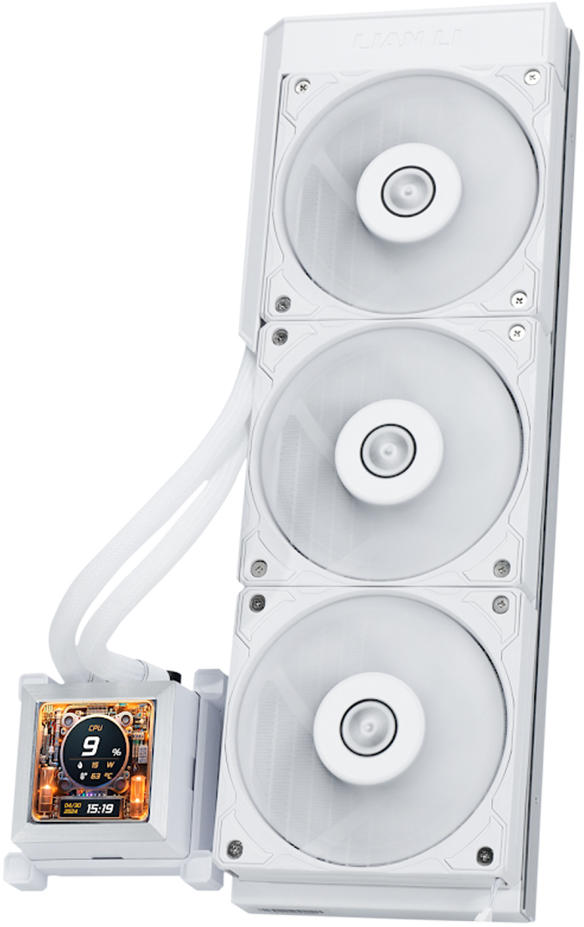 Picture of Picture of Water Cooler CPU AIO Lian Li HydroShift LCD 360S Branco - 360mm