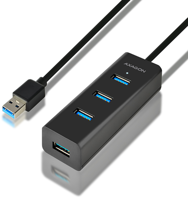 AXAGON - USB-A-Hub AXAGON HUE-S2BL, 4x USB 3.0 - 1.2m