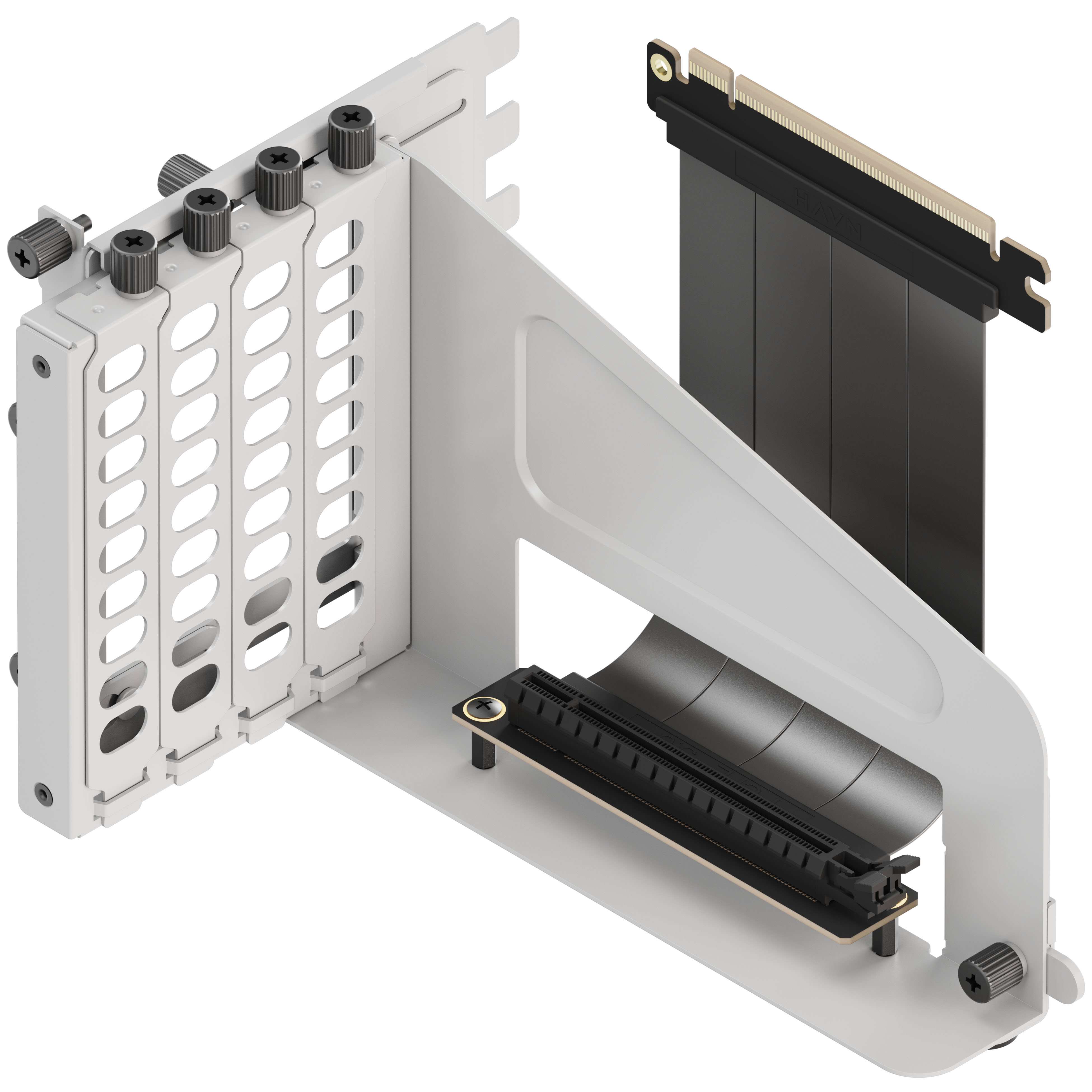 Picture of Picture of Suporte Vertical GPU HAVN Com Riser - Branco