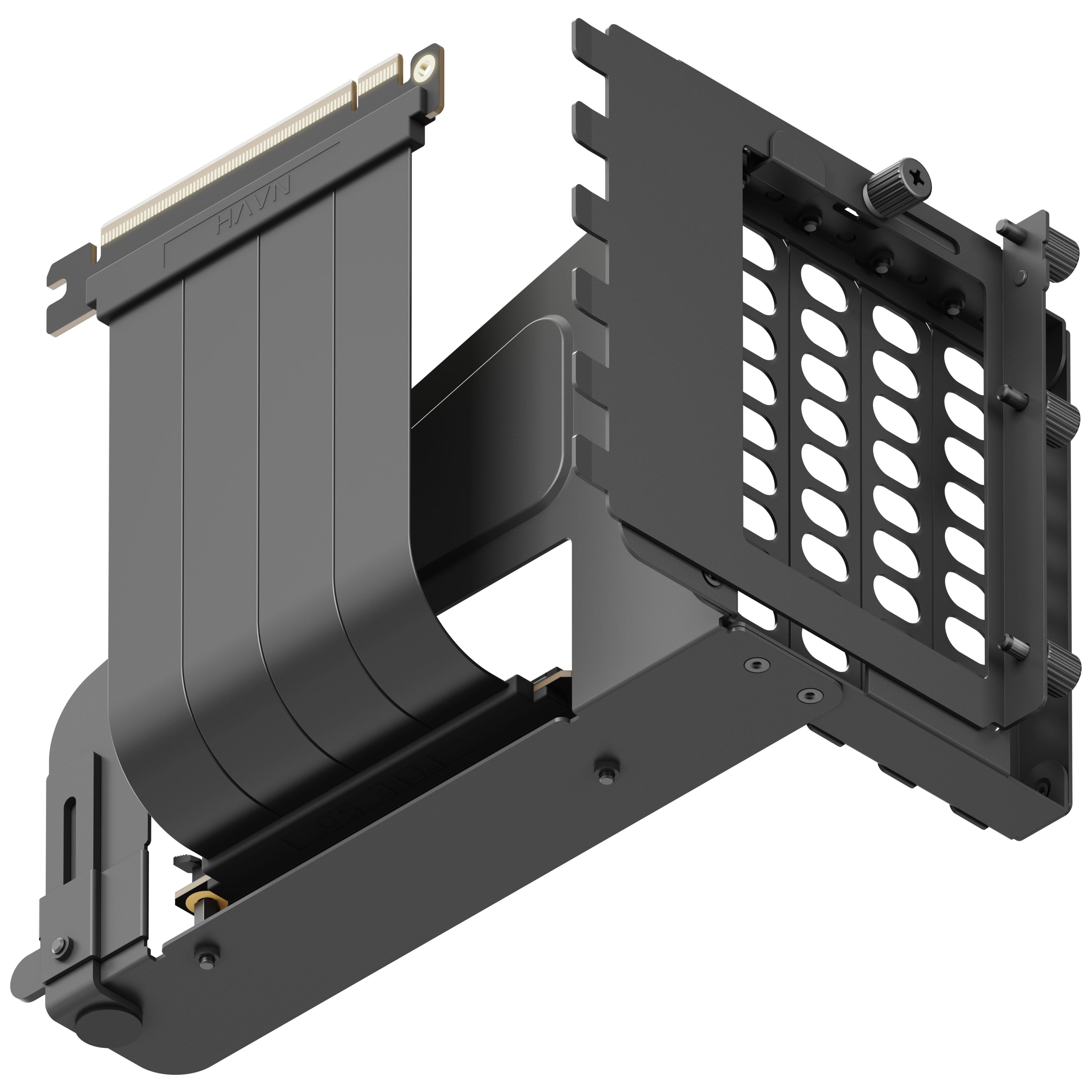 HAVN - Suporte Vertical GPU HAVN Com Riser - Preto