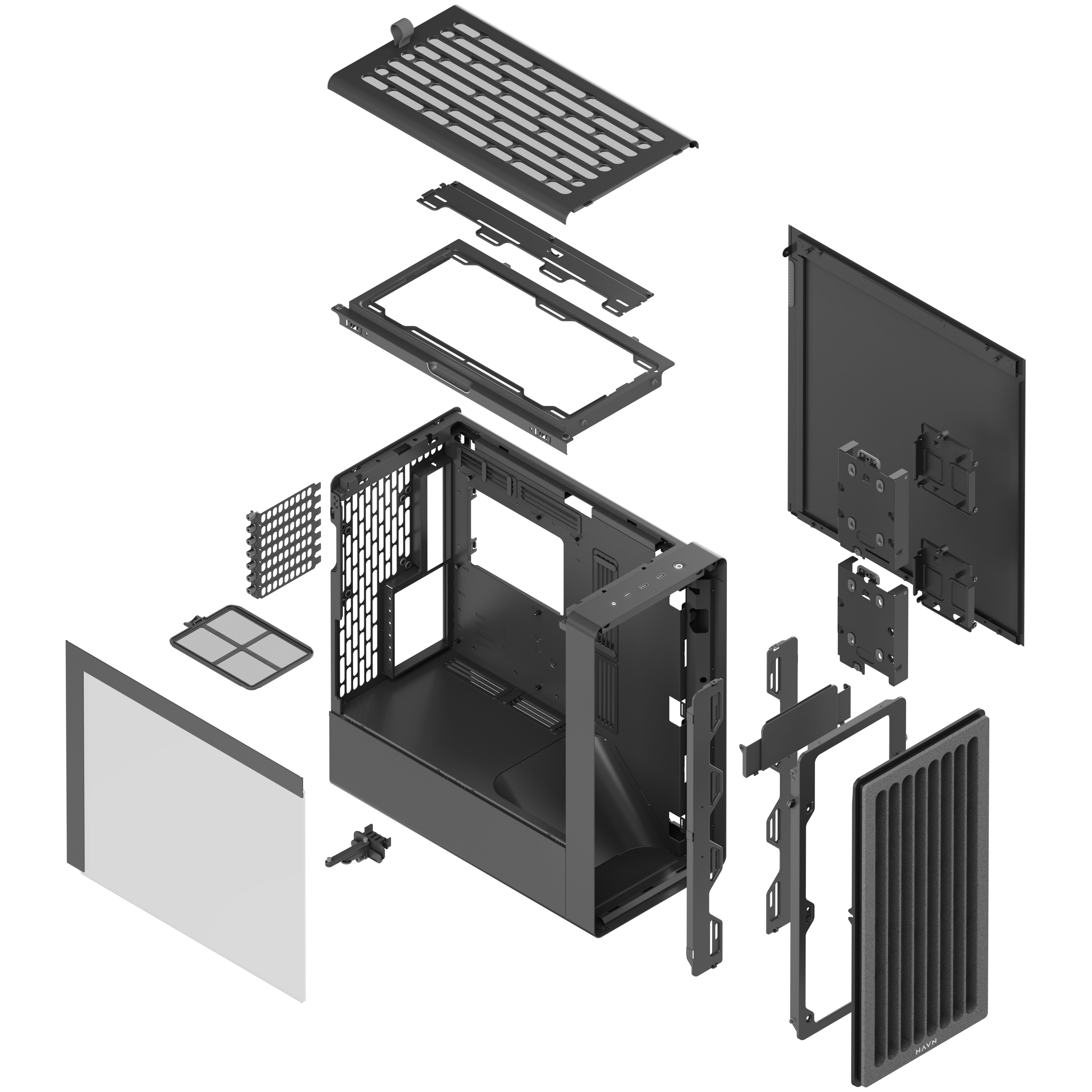 HAVN - Caixa ATX HAVN BF 360 Preto