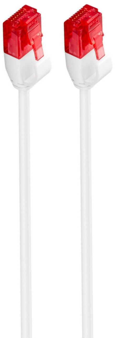 Ewent - Cabo de Rede Slim Ewent RJ45 U/UTP Slim Cat.6 25 CM Branco