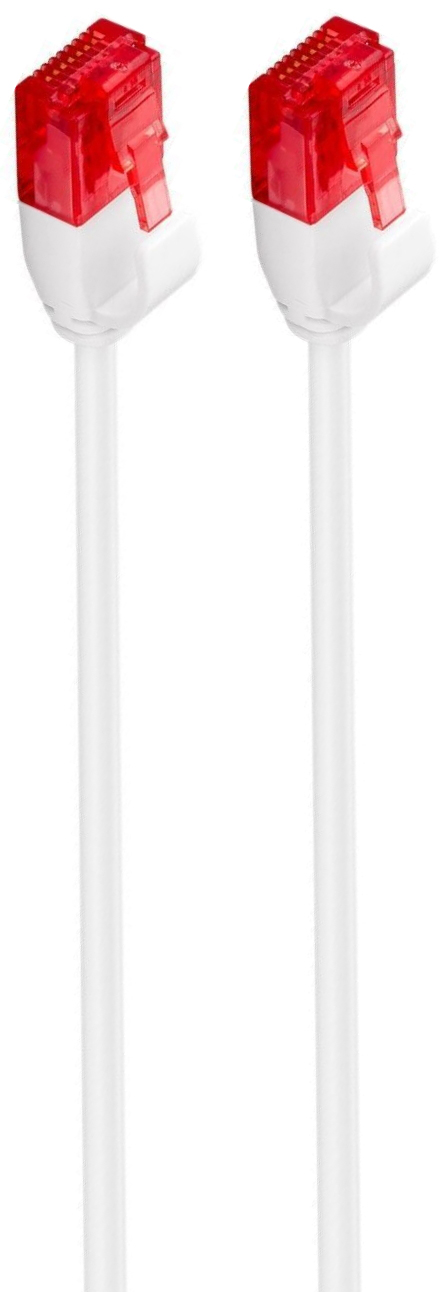 Ewent - Cabo de Rede Slim Ewent RJ45 U/UTP Slim Cat.6 50 CM Branco