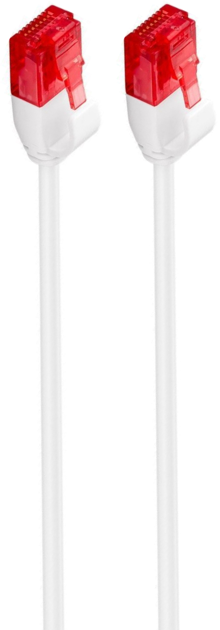 Ewent - Cabo de Rede Slim Ewent RJ45 U/UTP Slim Cat.6 1.5 M Branco