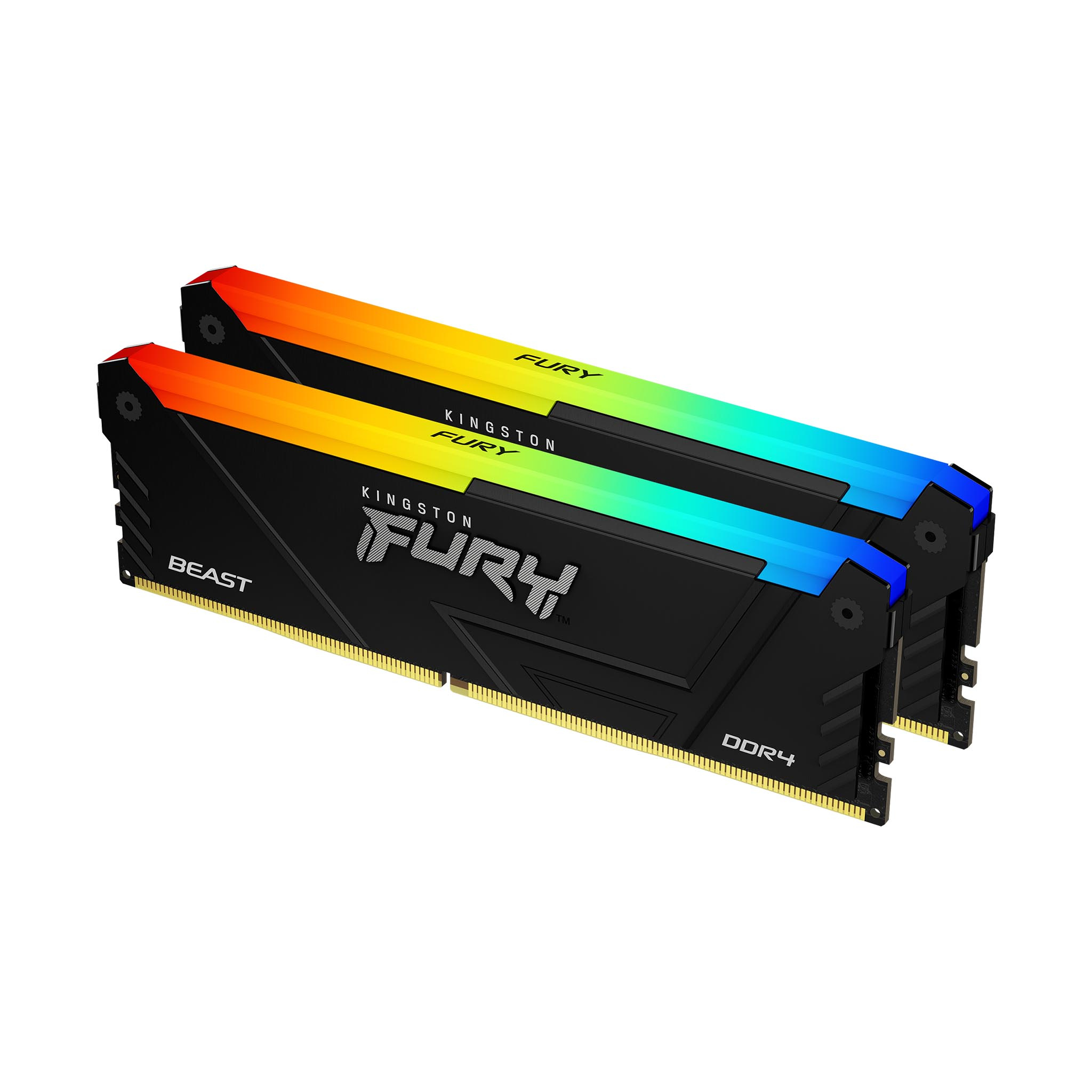 Picture of Picture of Kingston Kit 16GB (2 x 8GB) DDR4 3200MHz FURY Beast RGB 1R CL16