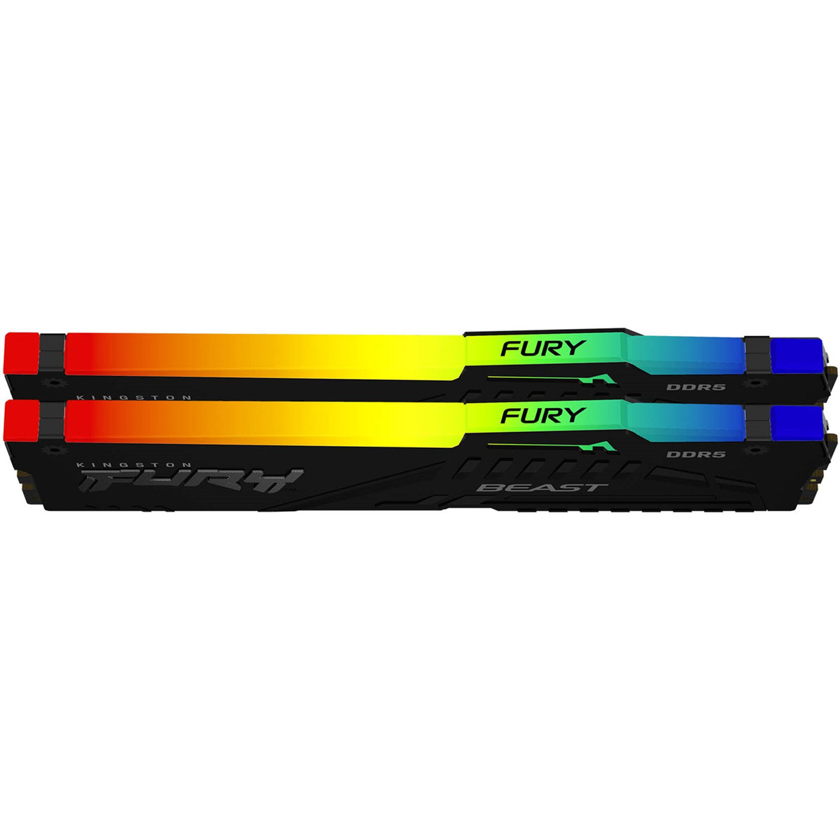 Picture of Picture of Kingston Kit 32GB (2 x 16GB) DDR5 5200MHz FURY Beast RGB Preto 1R CL36