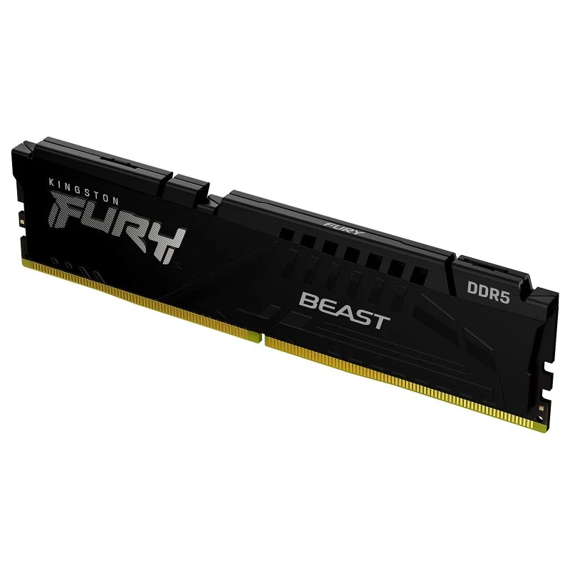 Kingston - Kingston 16GB DDR5 5200MHz FURY Beast Preto CL40