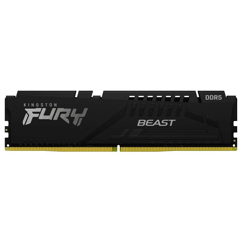 Kingston - Kingston 16GB DDR5 5200MHz FURY Beast Preto CL40