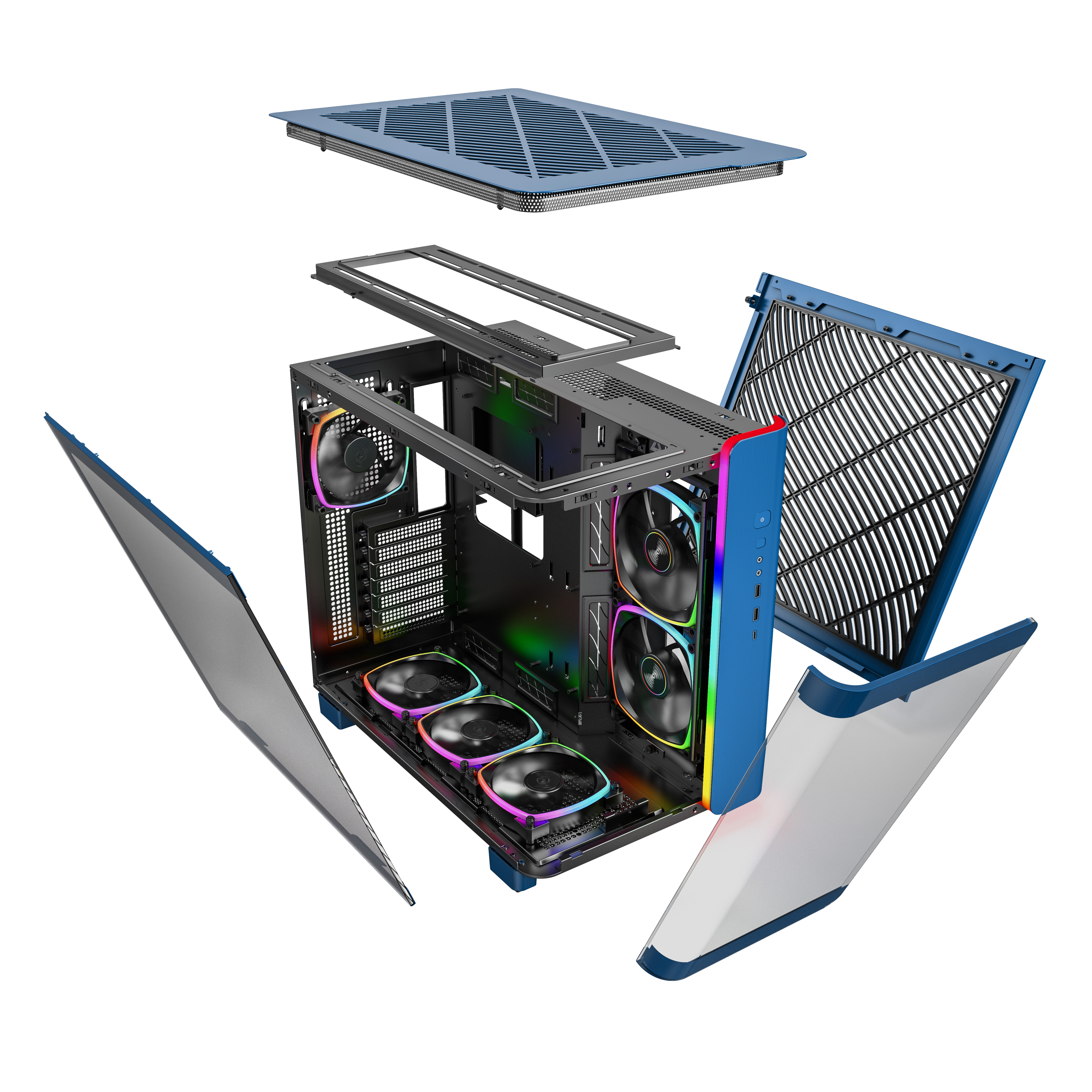 Montech - Caixa ATX Montech King 95 PRO Azul