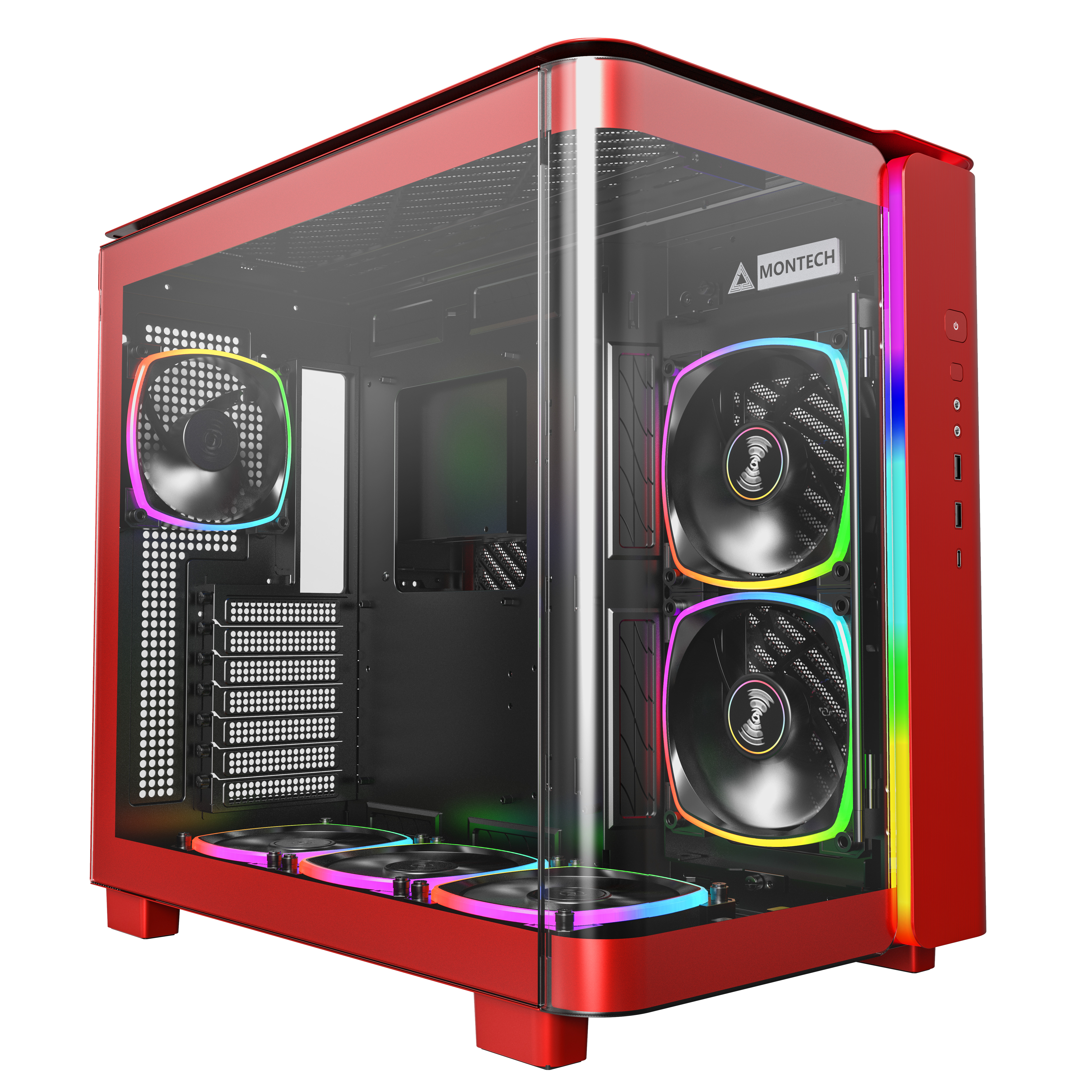 Montech - Caixa ATX Montech King 95 PRO Red