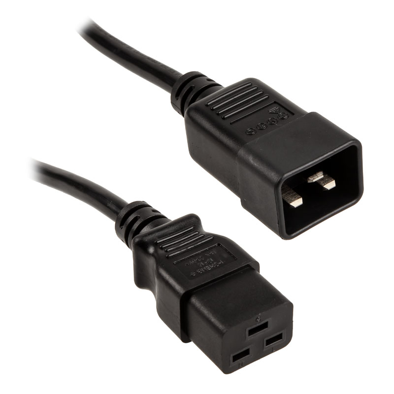 Kolink - Cabo Extensão de Alimentação Externo Kolink C19 > C20 High Watt 1.8 Metros