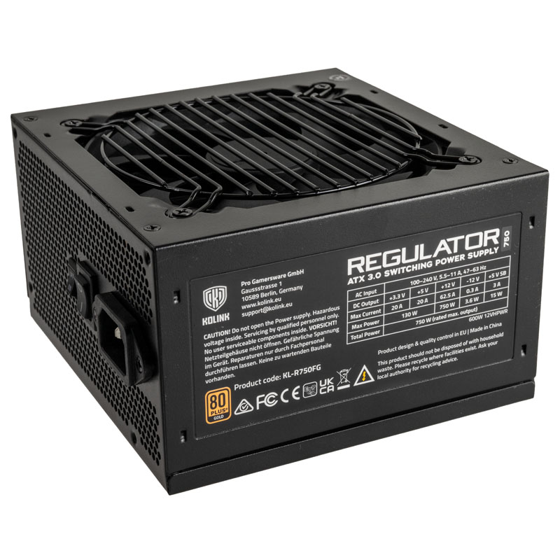 Kolink - Fonte Modular Kolink Regulator 750W Gen5. 80+ Gold