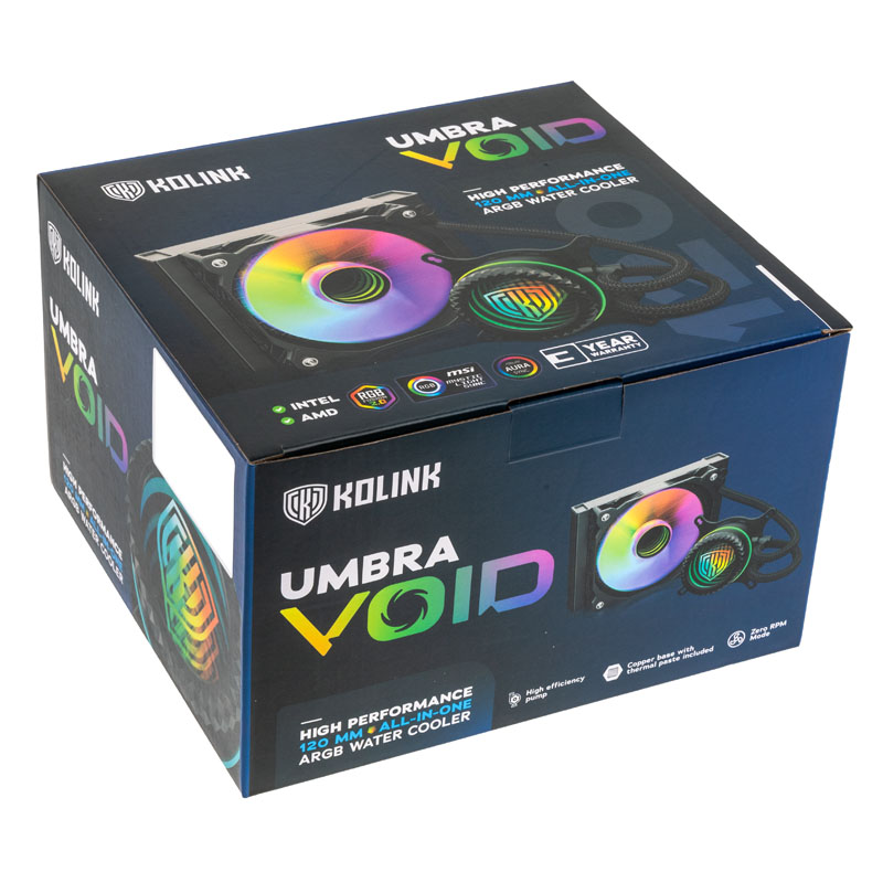 Kolink - Water Cooler CPU AIO Kolink Umbra Void Performance ARGB - 120mm