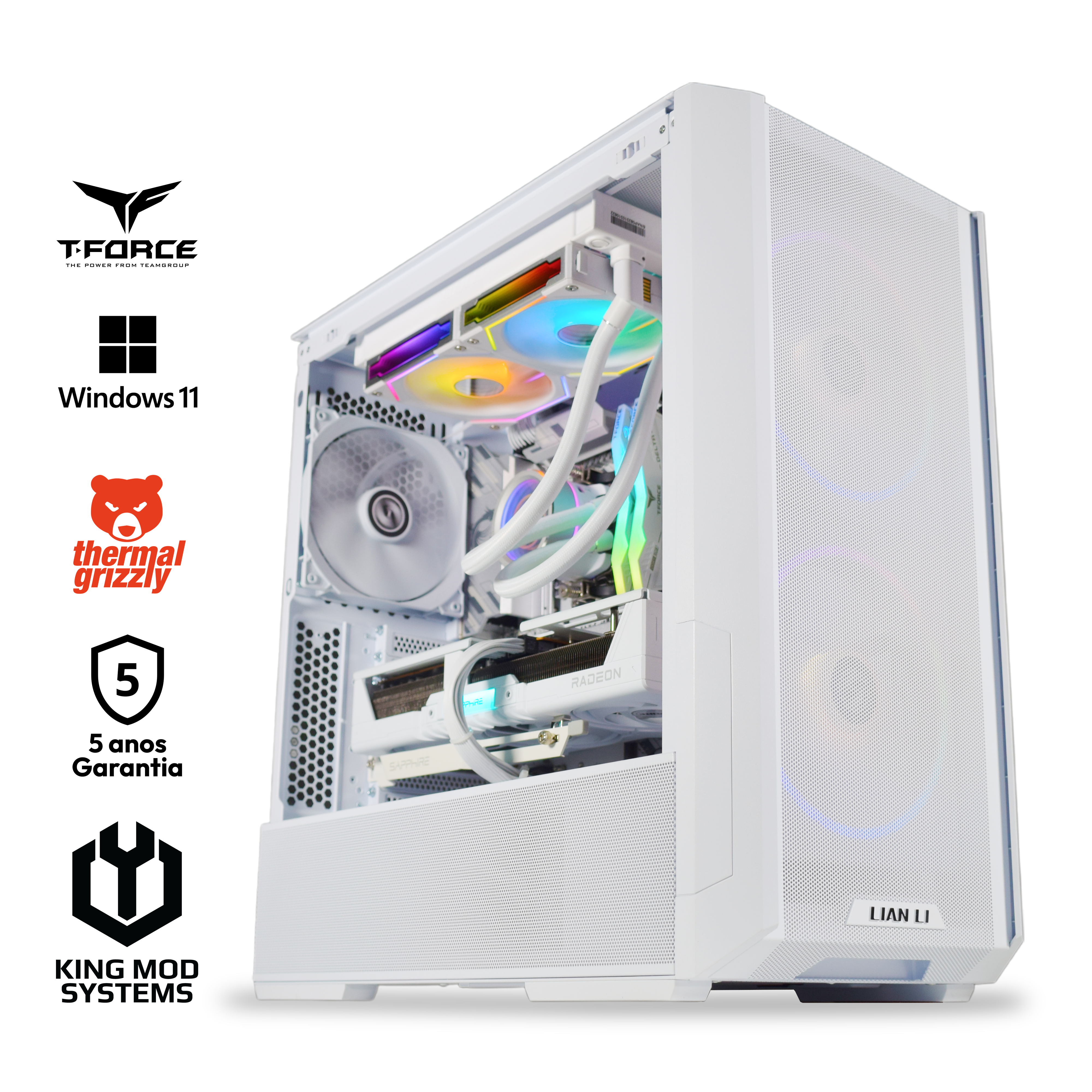 Picture of Picture of Computador King Mod Gamer-PC Ryzen 7 7800X3D 32GB DDR5 2TB RX 9070 XT WiFi W11