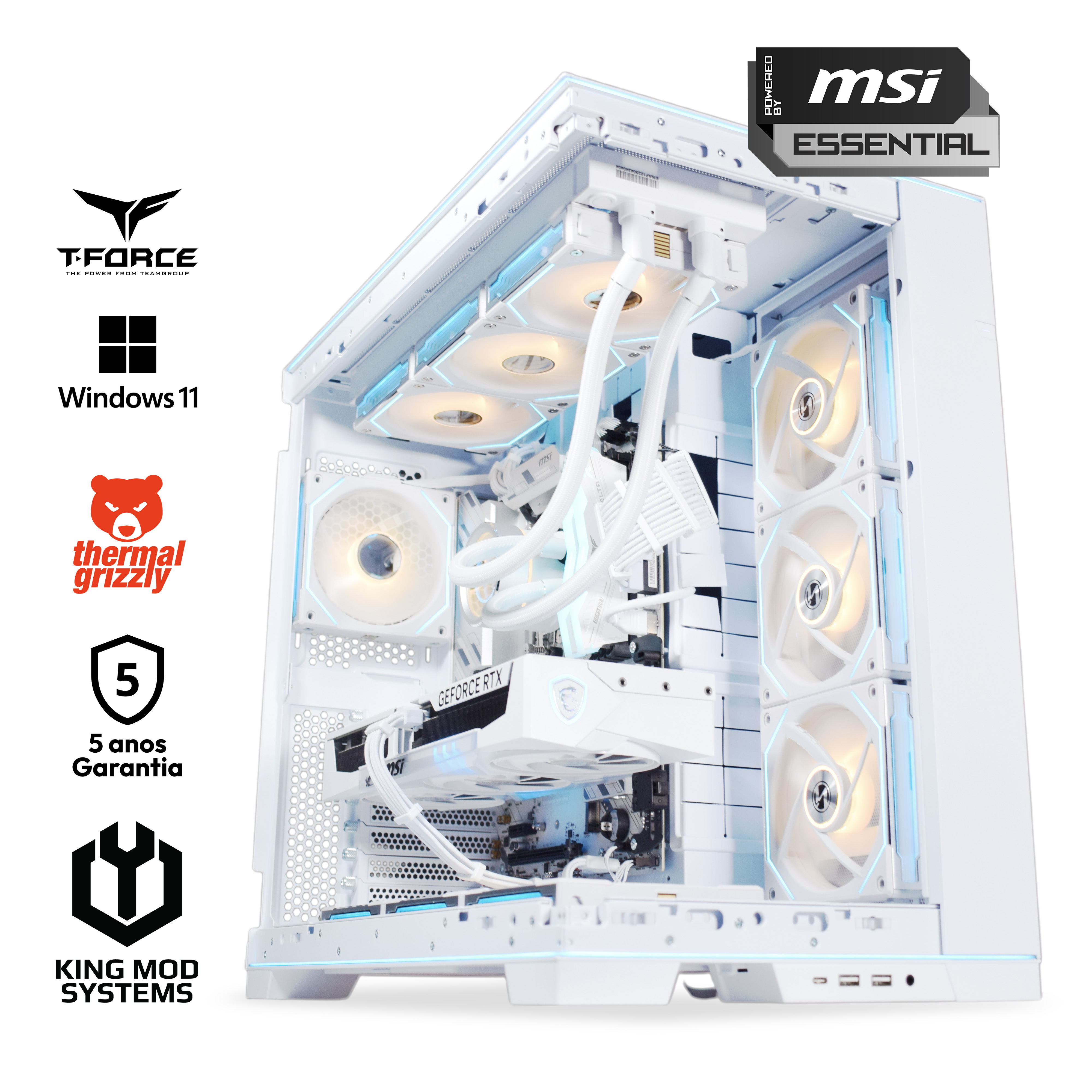 Computador King Mod Gamer-PC Ryzen 7 7800X3D 32GB DDR5 2TB RTX 5080 WiFi W11 Picture of Picture of Computador King Mod Gamer-PC Ryzen 7 7800X3D 32GB DDR5 2TB RTX 5080 WiFi W11