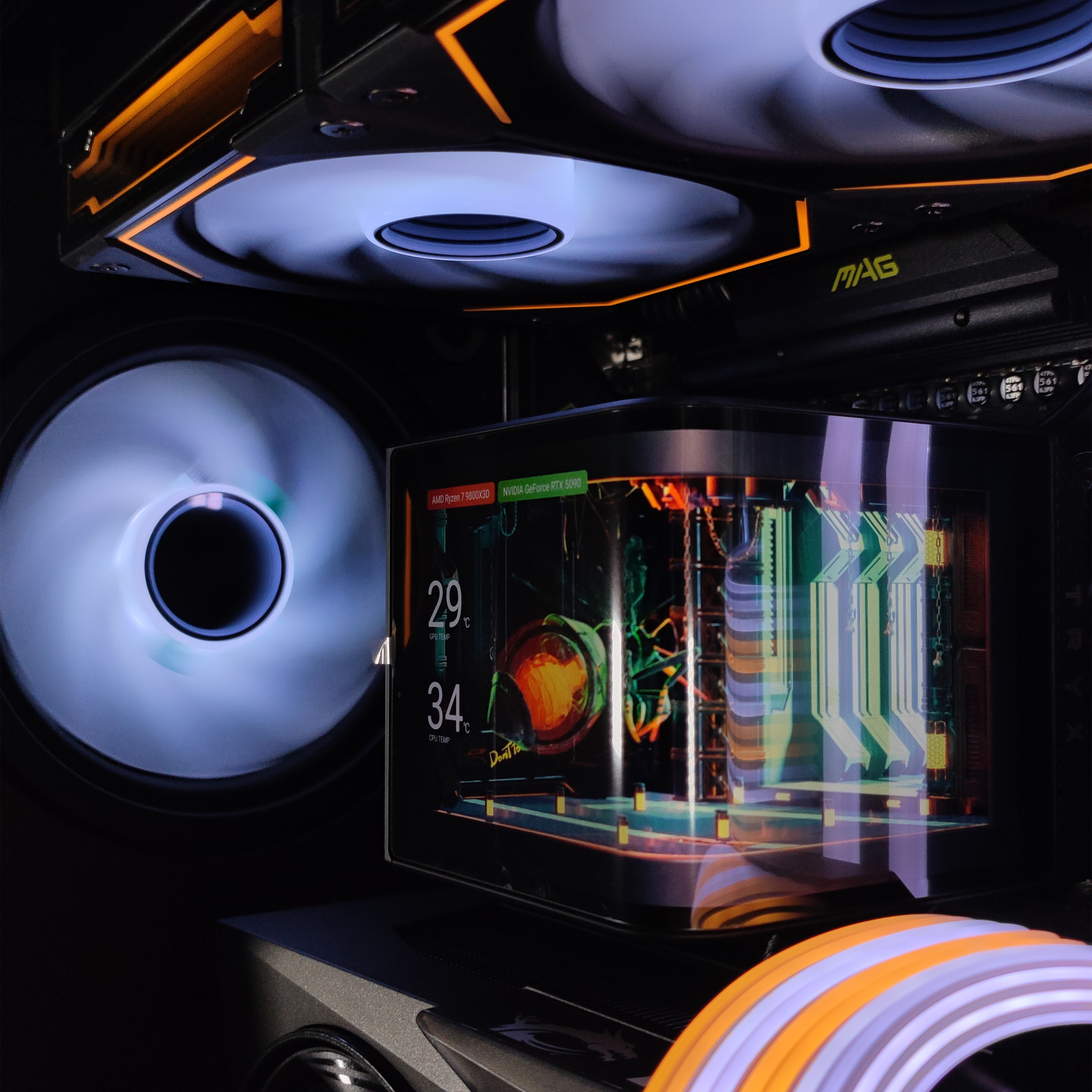 King Mod Systems - Computador King Mod Gamer-PC Ryzen 7 9800X3D 64GB DDR5 2TB RTX 5090 WiFi W11