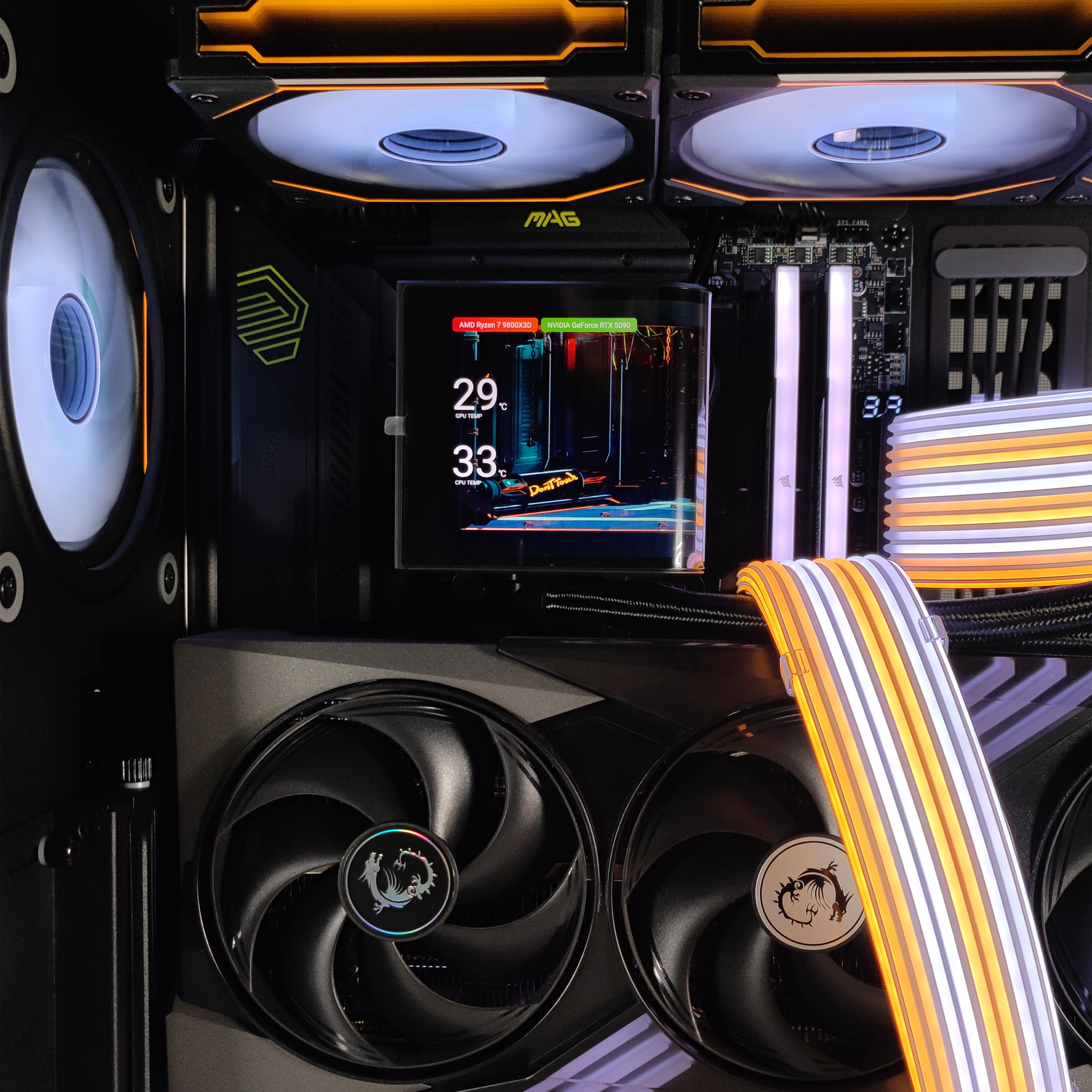 King Mod Systems - Computador King Mod Gamer-PC Ryzen 7 9800X3D 64GB DDR5 2TB RTX 5090 WiFi W11