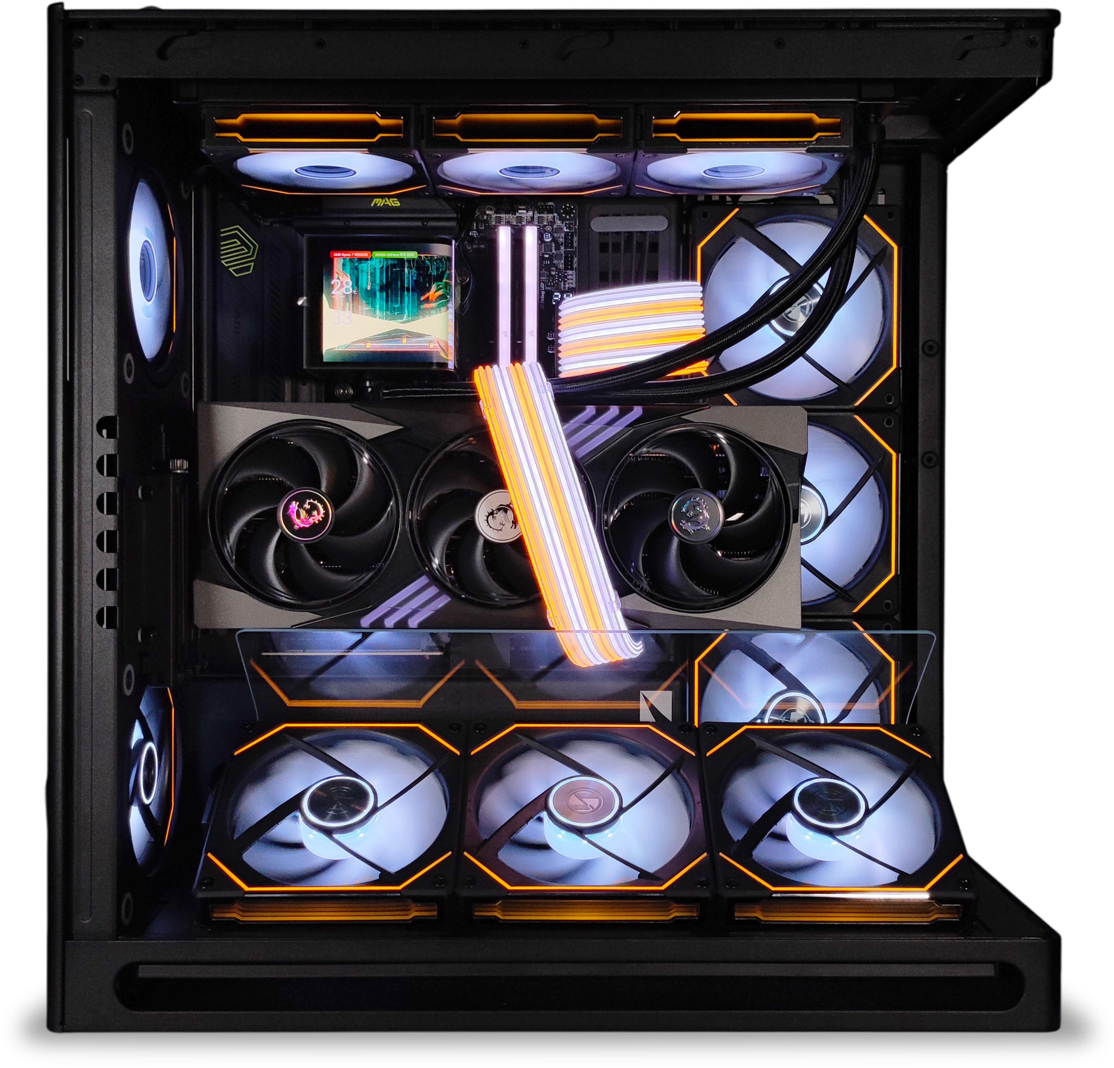 King Mod Systems - Computador King Mod Gamer-PC Ryzen 7 9800X3D 64GB DDR5 2TB RTX 5090 WiFi W11